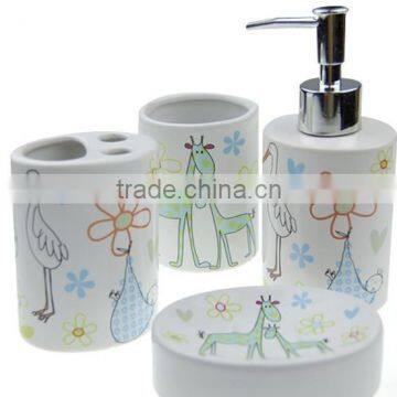 Children Ceramic Bathroom Set photo-3