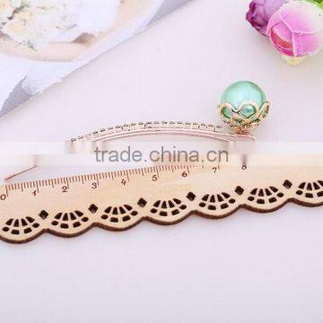 Beautiful Crystal Pearl Jewel Hair Clip photo-2