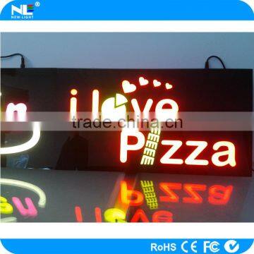 Outdoor programmable acrylic LED signs/ replacement neon sign LED epoxy resin sign