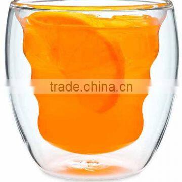 220ml double wall thermo-insulated drinking glass