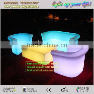 hottest popular decorative outdoor molded plastic china manufacturer led furniture