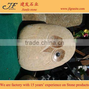 Natural Stone Artwork River Stone Owl photo-4