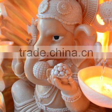 hindu god ganesh water fountain indian people fountain