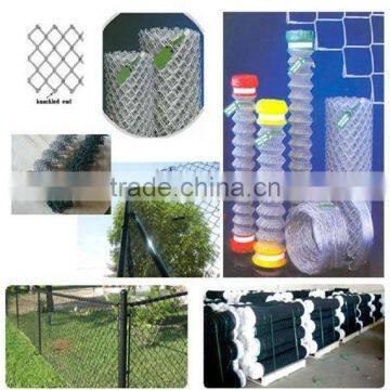 Low Price PVC Coated Chain Link Fence/Wire Mesh Fencing In Guangzhou