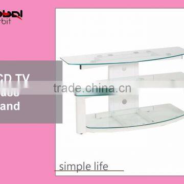 High Quality Modern Design Tempered Cheap Glass Corner TV Stand photo-6