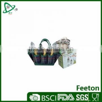 Stainless steel garden tools with garden tote in nylon bag