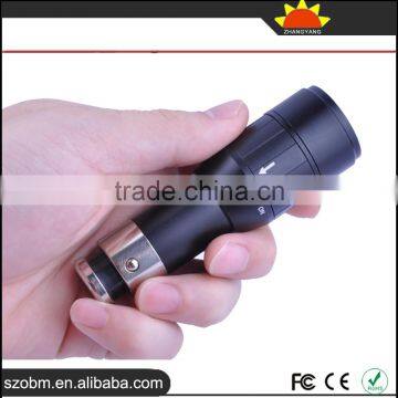 Wholesale OEM XP-E LED Portable Aerospace Aluminum Alloy Rechargeable Light LED Flashlight Torch photo-3