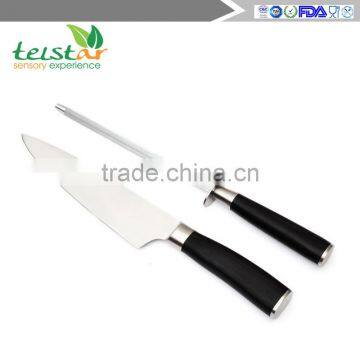 Chef's Knife and Sharpener - Professional Set by LK Kitchen - 8 Inch Stainless Steel Sharp Blade Kitchen Knife for the Home Cook photo-5
