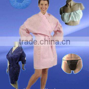 Disposable spa kimono non woven for woman