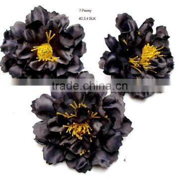 Flower head Peony 10.5 cm (4 inch) black autum and winter colors