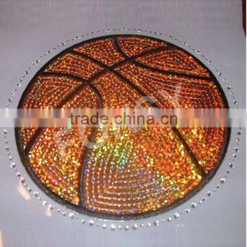 custom basketball embroidery and sequin patch FOKSY