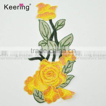 Factory Direct Wholesale Pretty Flower Decoration Embroidery Patch WEF-758 photo-4