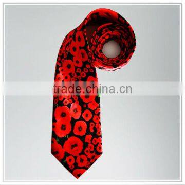 2014 customize fashion design digital printing silk necktie