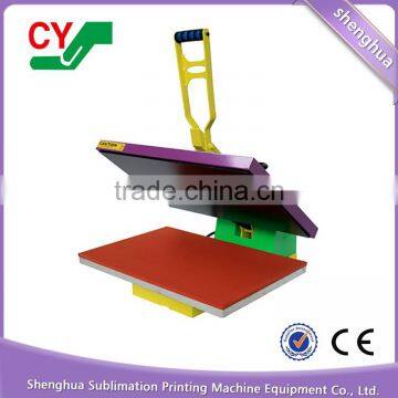 Hot Sale CE Large Manual Teflon Coated Thick Platen Heat Press T-shirt Printing photo-2