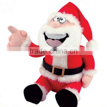 Plush handmade father christmas stuffed doll plush santa claus