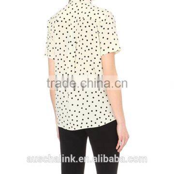 2016 New Design Ladies Woven Cheap Shirt Made in China photo-3