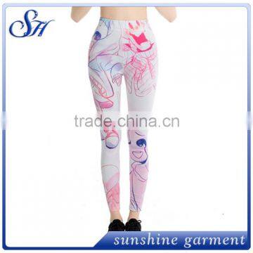 KX020 Polyester Women's Novelty Leggings with Hot Selling Prints 2017