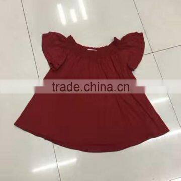 Yiwu stock fashion wine ladies tops