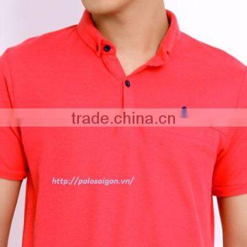 ot Sale Man Custom 100% Cotton Polo Shirt photo-2