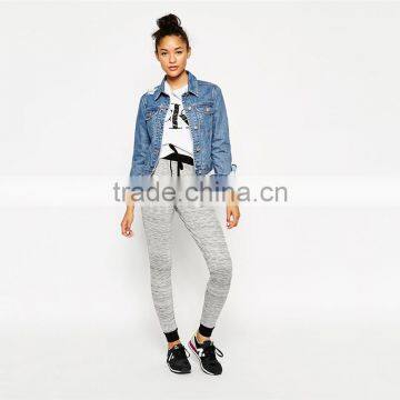 Womens Lightweight Space Dye Joggers With Contrast Cuff Fashion Jogger Pants Wholesale photo-2