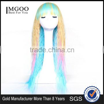 Cheap Price Stock Cosplay Wig Colorful Fantasy Women Party Halloween Wigs Wholesale