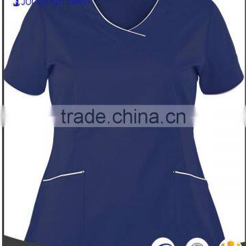 2017 Fashion V-neck Women Design Design Hospital Scrubs Uniforms photo-2