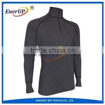 Merino Wool Lanzing Thermal Underwear Flame Retardant Henley Anti Static Tshirt photo-4