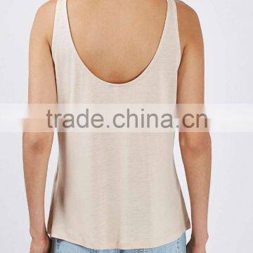 Scoop Front And Back Neckline Slinky Vest for Women photo-3