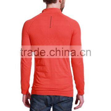 Seamless New Cycling Running Zipped Sport Wear Tshirt for Man photo-2