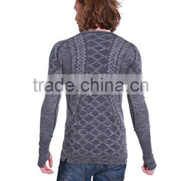 Mens Gym Wear Seamless Running Long Sleeve Tshirt photo-2