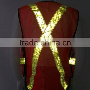 Safety Traffic hi Visibility Reflective Safety Vest With PVC Tapes photo-4