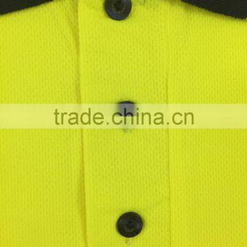 Hi Visibility Safety Mens Generic Sew-on Tape Polyester Flame Retardant ENISO Polo Shirt photo-4