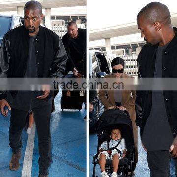 Customized Men's/Women's PU Leather Sleeves Jacket T13358 photo-3