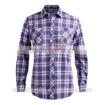 2017 New Fashion Causal Shirt for Men 100% Cotton Flannel Shirt photo-2