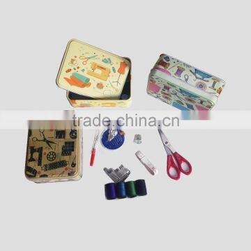 D&D Home & Traveling Hand Embroidery Sewing Box With Sewing Accessories Notions
