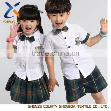 China Manufacturers Kids Clothes Summer Primary School Uniform Designs photo-2
