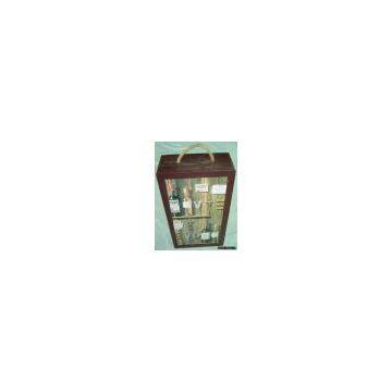 wooden wine  box for double bottles