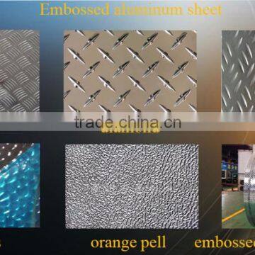 1050 1060 1100 3003 tread plate /embossed aluminium price for automobile floor and decoration