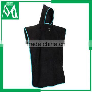 Customized unisex hooded poncho towel adult