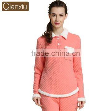 2017 New arrival Qianxiu inventory winter pretty ladies home wear