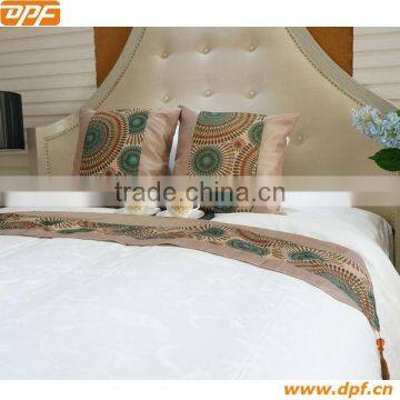 100%polyester Hotel cushion bed spread bed runner bed scarf 114