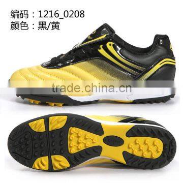 men yellow black football shoes/ty foottball sport shoes breathable sports shoes/athletic sports foottball shoes