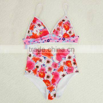 Fashion Top Girl Floral Print Body Padded Push Up Sexy Bikini