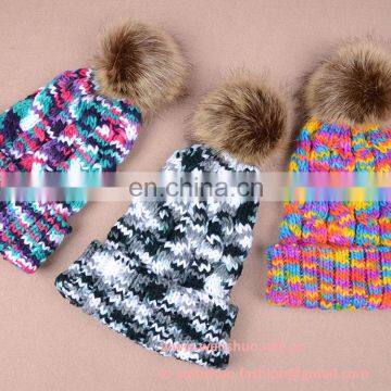 Candy Colors Fahion Knitted Ladies Scarf Hat