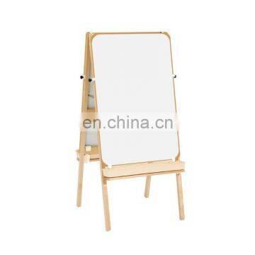 double sided wooden painting board stand for children