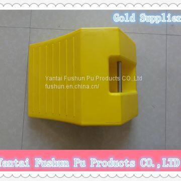 Large PU Wheel Chock On Mining Truck