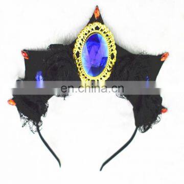 medieval costume flower headband crown with diamond