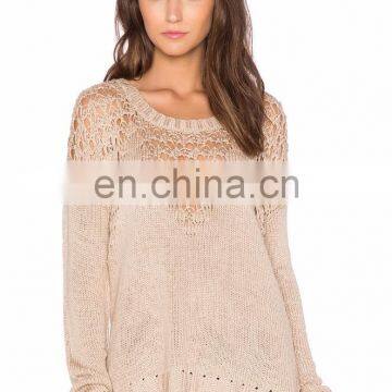 New Model Latest Designs Hand Knitted Woman Sweater photo-2