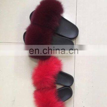Fashionable Soft And Comfy Fluffy Furry Fur Slide Sandal for Children Kids photo-3