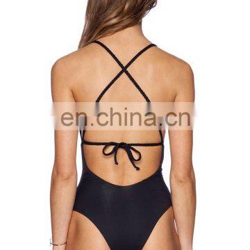 Australia Hook Pattern Brand Bikini Swim Wear One Peice Bathing Guangzhou Factory photo-3